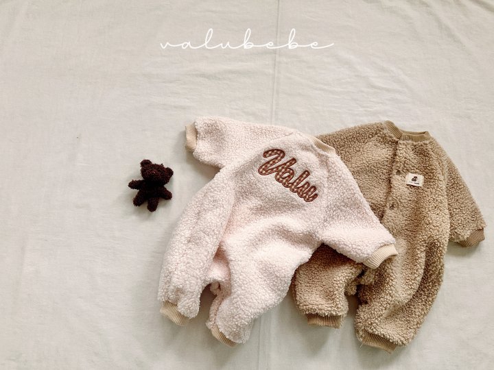 Valu Bebe - Korean Baby Fashion - #babyootd - Velu Teddy Fleece Suit (Bebe)