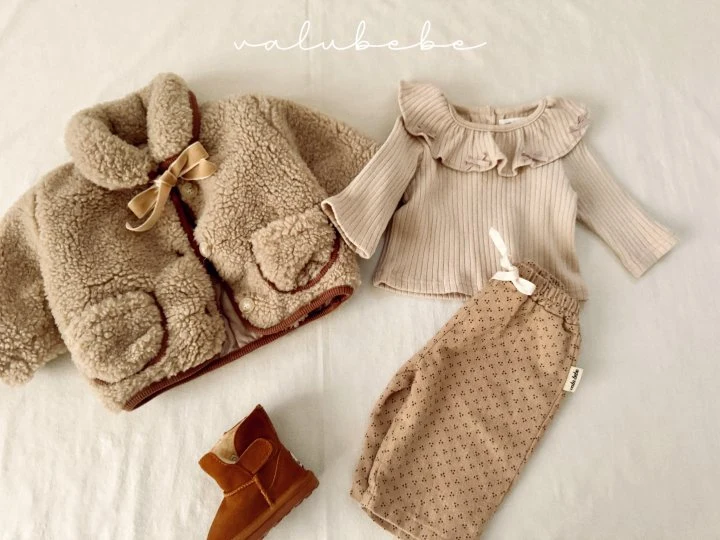 Valu Bebe - Korean Baby Fashion - #babyootd - Ribbon Frill Tee (Bebe) - 9