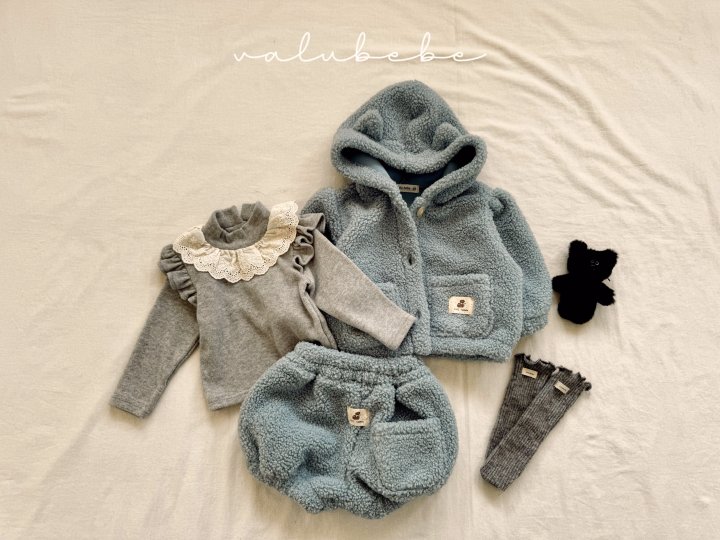 Valu Bebe - Korean Baby Fashion - #babyootd - Mao Fleece Pumpkin Bloomer (Bebe) - 2
