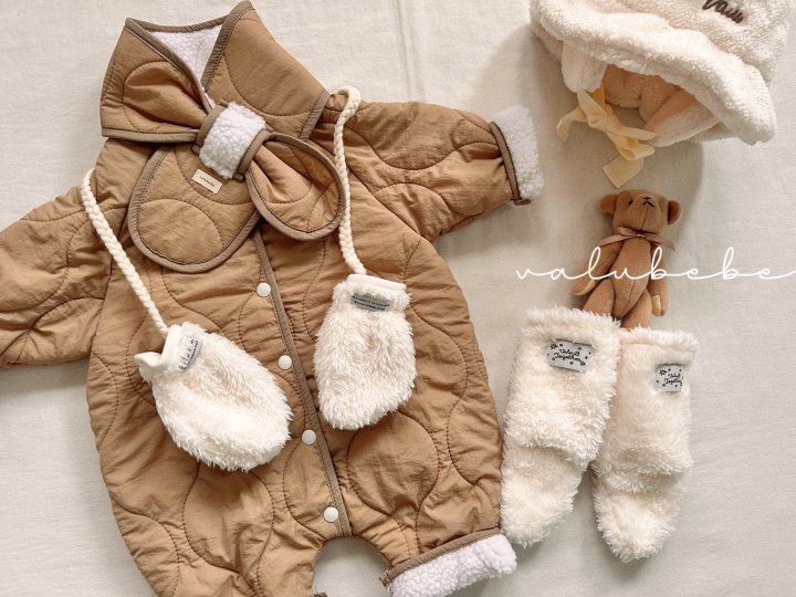 Valu Bebe - Korean Baby Fashion - #babyoutfit - Warm Fleece Suit (Bebe) - 11