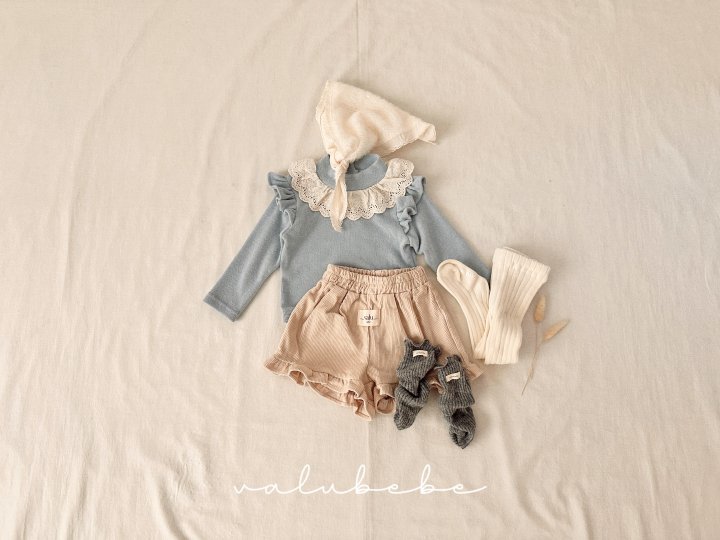 Valu Bebe - Korean Baby Fashion - #babyoutfit - Frill Half Pants (Bebe) - 3