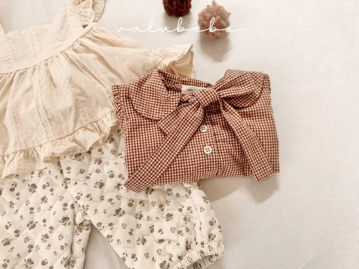 Valu Bebe - Korean Baby Fashion - #babyoutfit - Nette Ribbon Blouse (Bebe) - 11