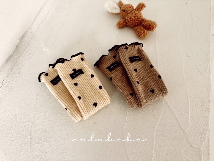 Valu Bebe - Korean Baby Fashion - #babyoutfit - Heart Heart Socks (Bebe) - 11