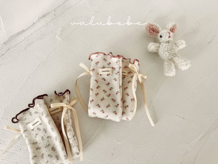 Valu Bebe - Korean Baby Fashion - #babyoutfit - Floral Socks (Bebe) - 10