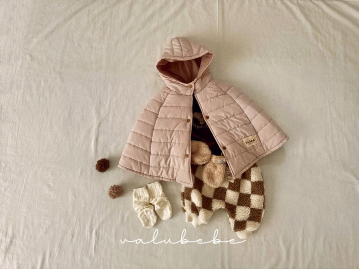 Valu Bebe - Korean Baby Fashion - #babyoutfit - Padded Hood Cape (Bebe) - 2