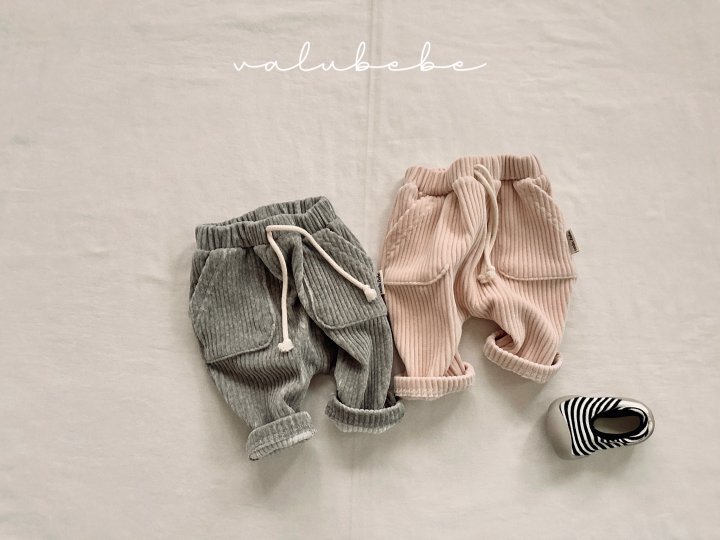 Valu Bebe - Korean Baby Fashion - #babyoutfit - Kato Ribbed Pants (Bebe)