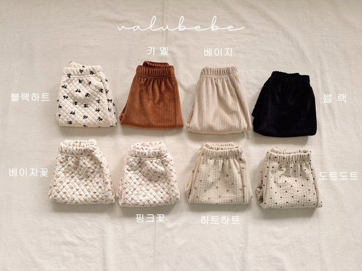 Valu Bebe - Korean Baby Fashion - #babyoutfit - Winter Embossed Pants 25 (Bebe) - 5