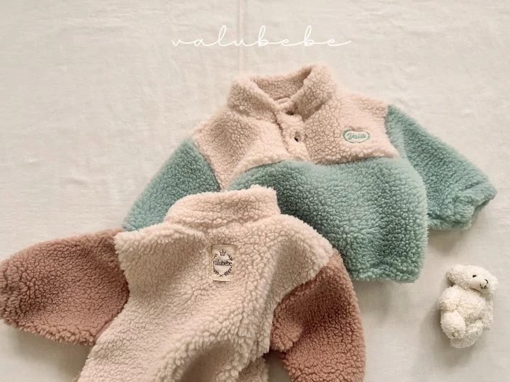 Valu Bebe - Korean Baby Fashion - #babyoutfit - Fuzzy Fleece Anorak (Bebe) - 7
