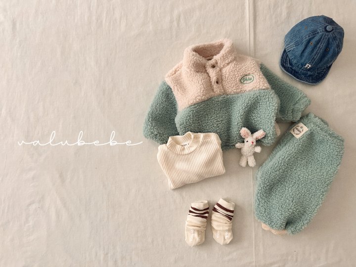 Valu Bebe - Korean Baby Fashion - #babyoutfit - Soft Mock Neck Tee (Bebe) - 8