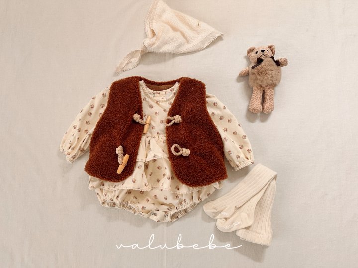 Valu Bebe - Korean Baby Fashion - #babyoutfit - Boan Frill Suit (Bebe) - 6