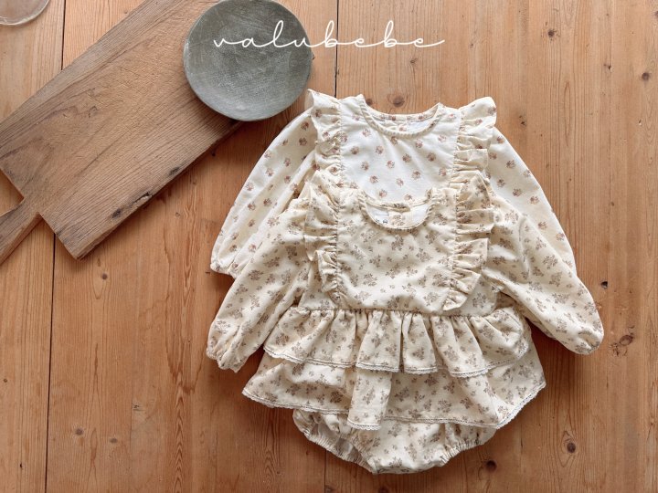 Valu Bebe - Korean Baby Fashion - #babyoutfit - Boan Frill Suit (Bebe) - 7