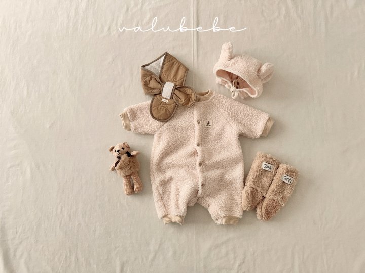Valu Bebe - Korean Baby Fashion - #babyoutfit - Velu Teddy Fleece Beanie (Bebe) - 3
