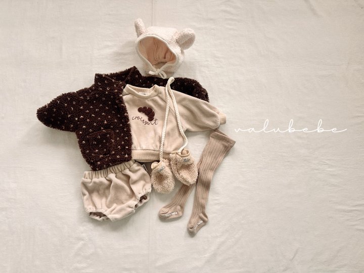Valu Bebe - Korean Baby Fashion - #babyoutfit - Velu Teddy Fleece Beanie (Bebe) - 4