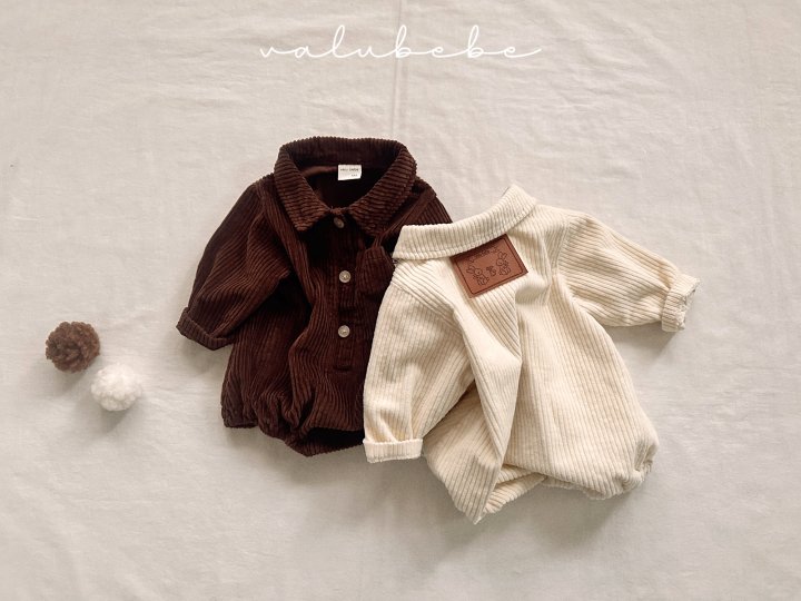 Valu Bebe - Korean Baby Fashion - #babyoutfit - Bene Corduroy Suit (Bebe)
