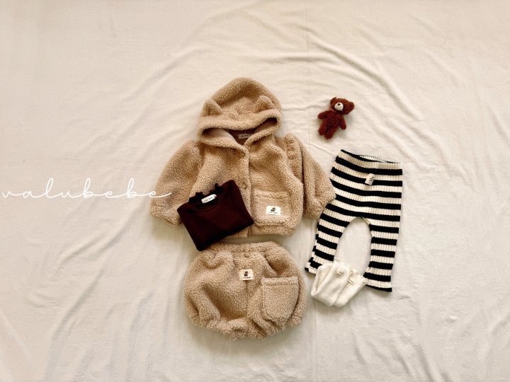 Valu Bebe - Korean Baby Fashion - #babyoutfit - Mao Fleece Pumpkin Bloomer (Bebe) - 3