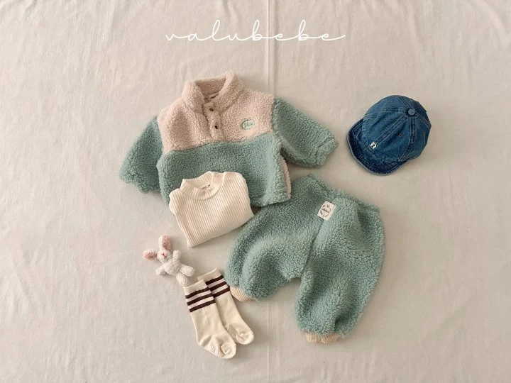 Valu Bebe - Korean Baby Fashion - #babywear - Fuzzy Fleece Anorak (Bebe) - 9