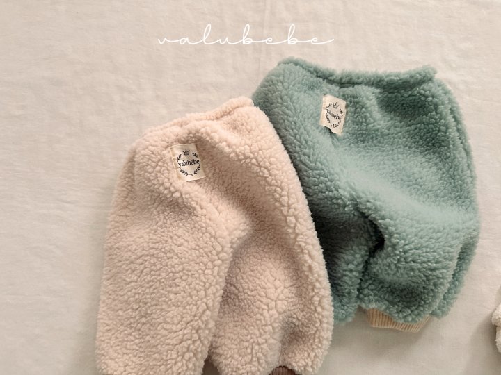 Valu Bebe - Korean Baby Fashion - #babywear - Fuzzy Fleece Jogger Pants (Bebe) - 7