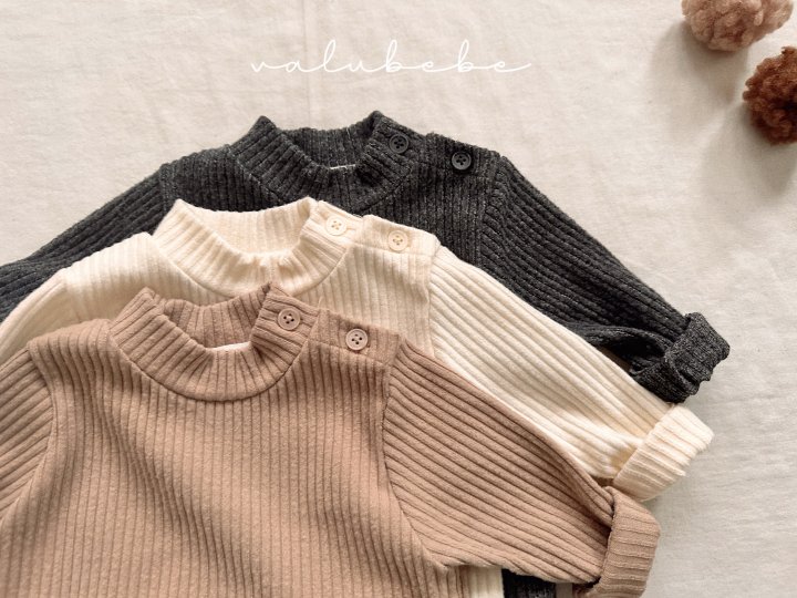 Valu Bebe - Korean Baby Fashion - #babywear - Soft Mock Neck Tee (Bebe) - 10