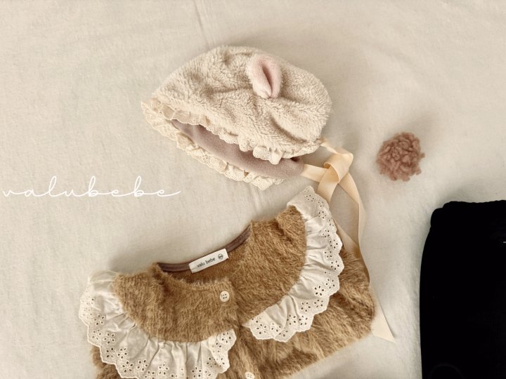 Valu Bebe - Korean Baby Fashion - #babywear - Baby Fleece Bonnet Hat (Bebe) - 4