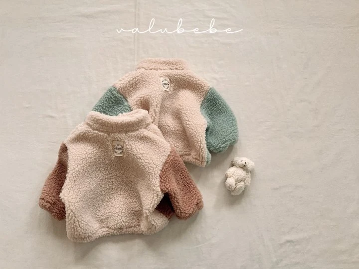 Valu Bebe - Korean Baby Fashion - #onlinebabyboutique - Fuzzy Fleece Anorak (Bebe) - 10