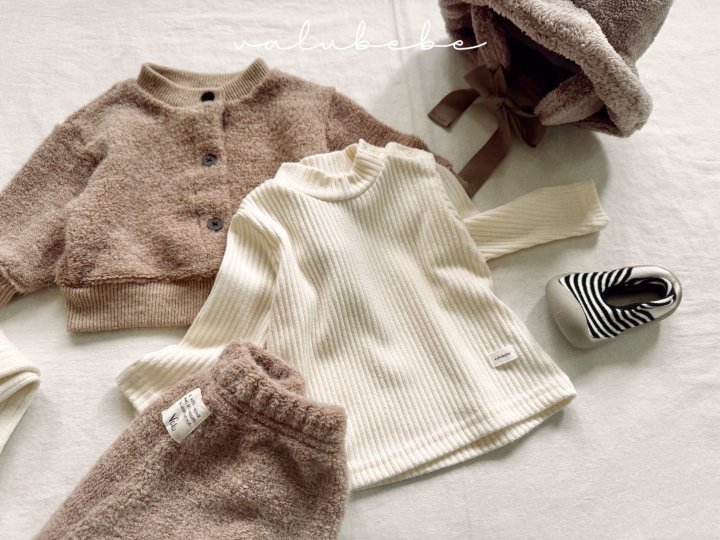 Valu Bebe - Korean Baby Fashion - #onlinebabyboutique - Soft Mock Neck Tee (Bebe) - 11