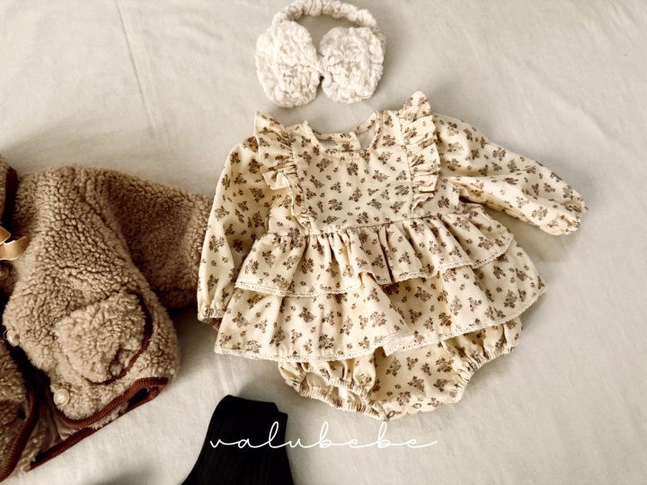 Valu Bebe - Korean Baby Fashion - #onlinebabyboutique - Boan Frill Suit (Bebe) - 9