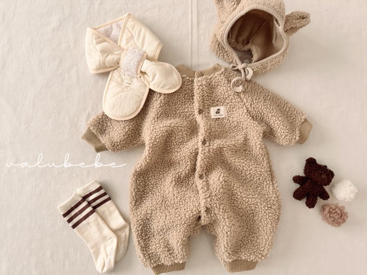 Valu Bebe - Korean Baby Fashion - #onlinebabyboutique - Velu Teddy Fleece Beanie (Bebe) - 6