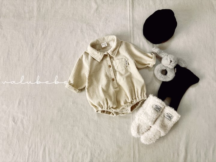 Valu Bebe - Korean Baby Fashion - #onlinebabyboutique - Bene Corduroy Suit (Bebe) - 3