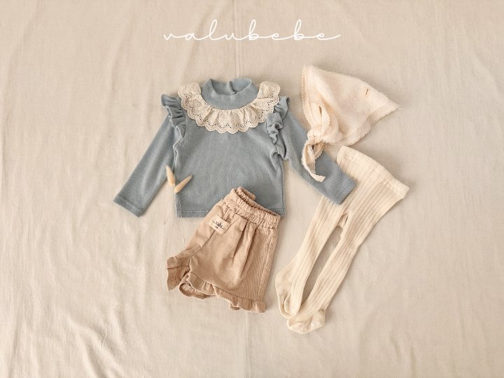 Valu Bebe - Korean Baby Fashion - #onlinebabyshop - Frill Half Pants (Bebe) - 6