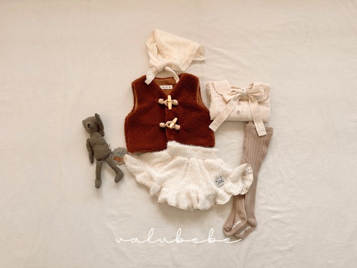 Valu Bebe - Korean Baby Fashion - #onlinebabyshop - Fleece Vest 25 (Bebe) - 3