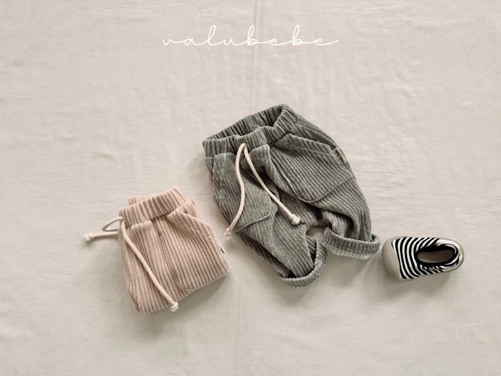 Valu Bebe - Korean Baby Fashion - #onlinebabyshop - Kato Ribbed Pants (Bebe) - 5