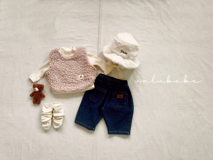 Valu Bebe - Korean Baby Fashion - #onlinebabyshop - Baby Fleece Vest (Bebe) - 3