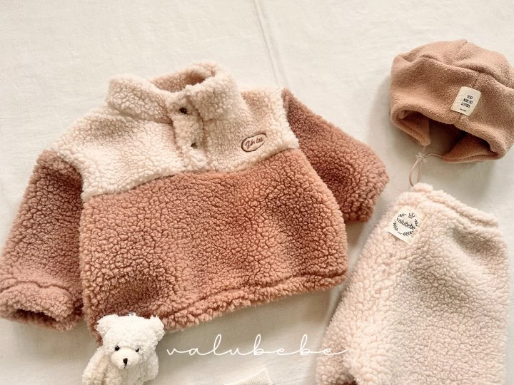 Valu Bebe - Korean Baby Fashion - #onlinebabyshop - Fuzzy Fleece Anorak (Bebe) - 11