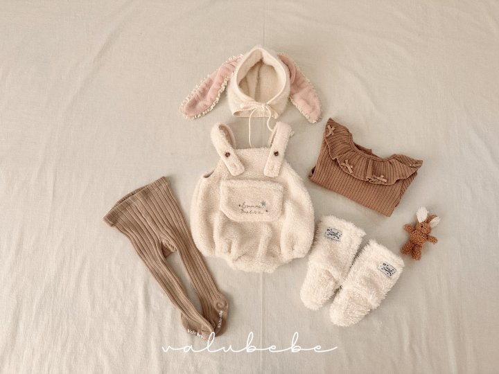 Valu Bebe - Korean Baby Fashion - #onlinebabyshop - Velu Ribbed Tights (Bebe) - 7