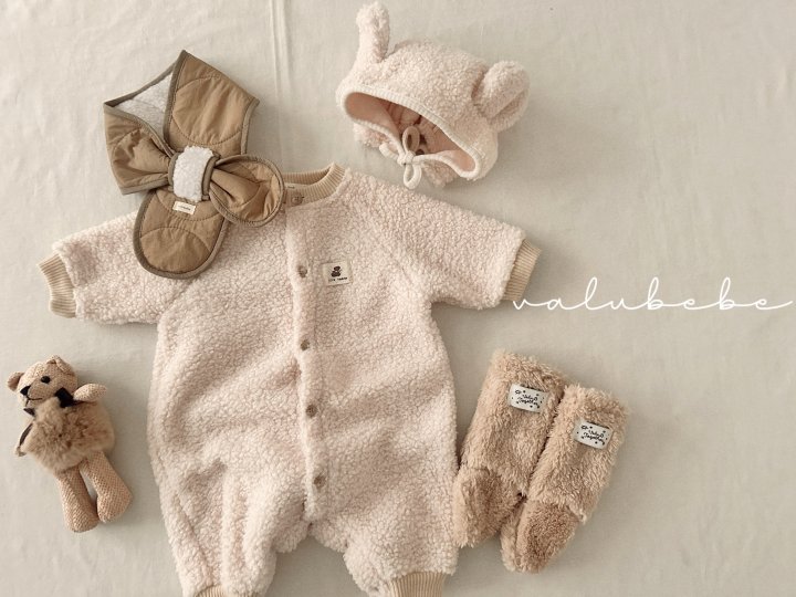Valu Bebe - Korean Baby Fashion - #onlinebabyshop - Velu Teddy Fleece Beanie (Bebe) - 7