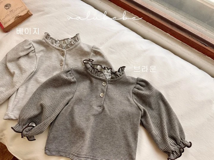 Valu Bebe - Korean Baby Fashion - #smilingbaby - Lulu Button Blouse (Bebe) - 7