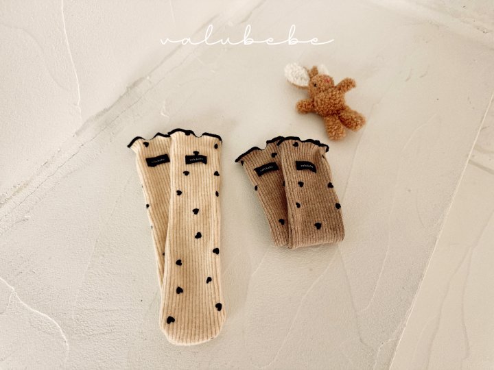 Valu Bebe - Korean Baby Fashion - #smilingbaby - Heart Heart Socks (Bebe)