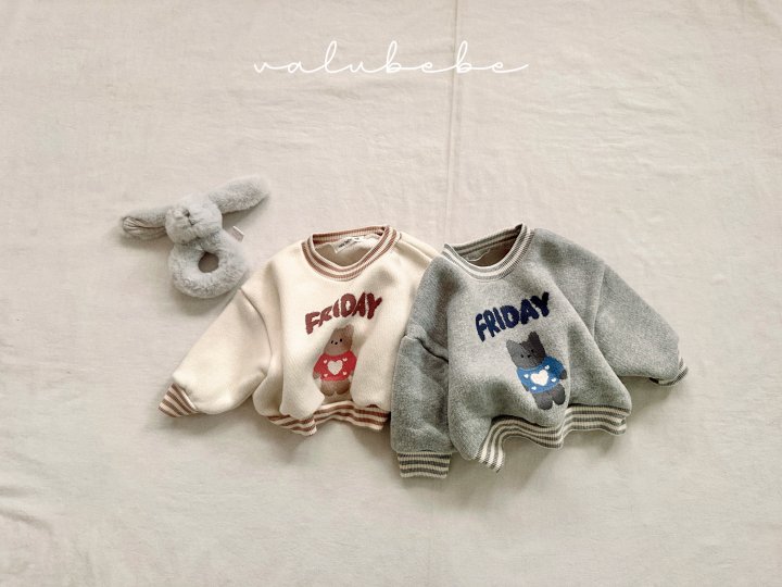 Valu Bebe - Korean Children Fashion - #fashionkids - Dog Brushed Sweatshirt (Kids)