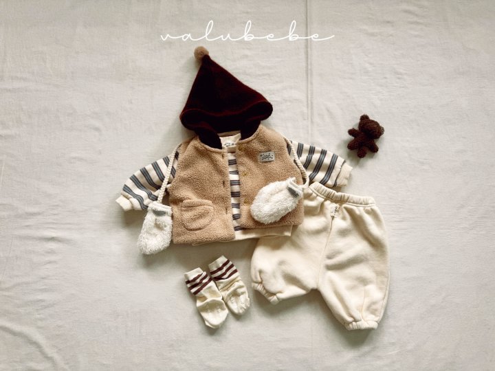 Valu Bebe - Korean Children Fashion - #fashionkids - Multi Stripe Brushed Sweatshirt (Kids) - 4