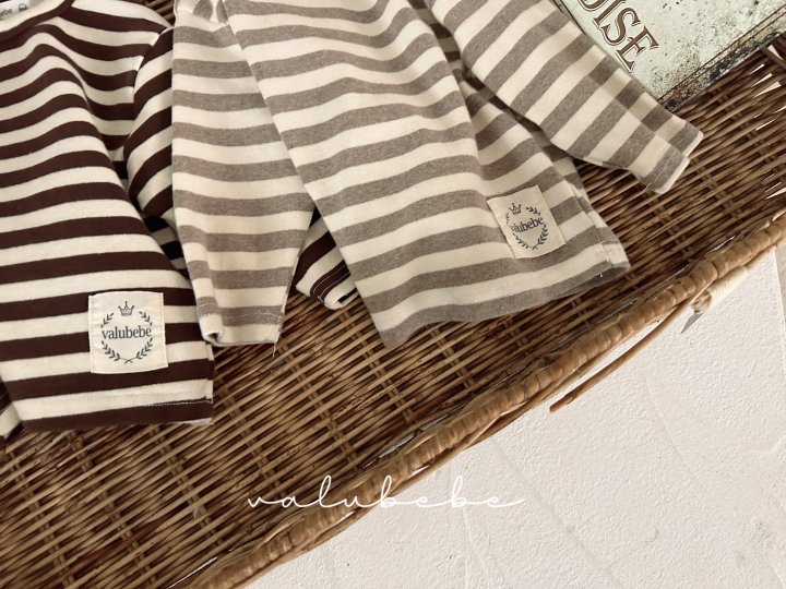 Valu Bebe - Korean Children Fashion - #kidzfashiontrend - Stripe Soft Tee (Kids) - 10