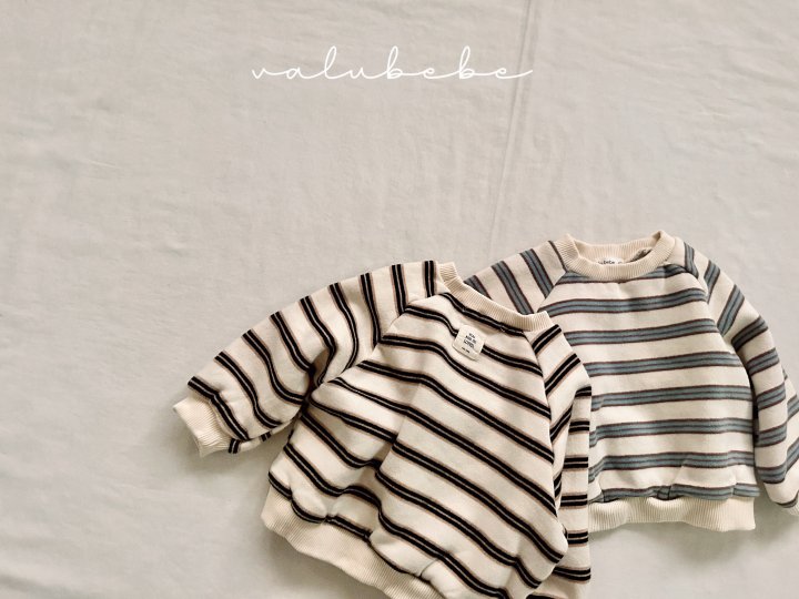 Valu Bebe - Korean Children Fashion - #magicofchildhood - Multi Stripe Brushed Sweatshirt (Kids) - 9