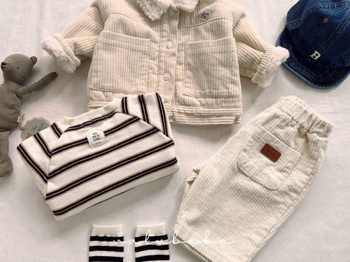 Valu Bebe - Korean Children Fashion - #prettylittlegirls - Multi Stripe Brushed Sweatshirt (Kids) - 11