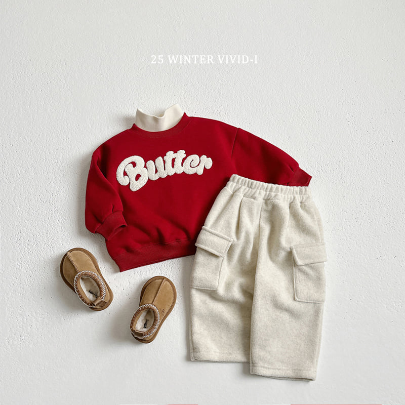 Vivid I - Korean Children Fashion - #Kfashion4kids - Butter Boucle Embroidery Sweatshirt - 8