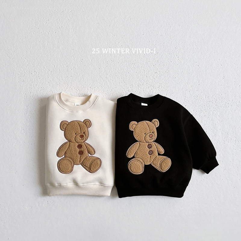 Vivid I - Korean Children Fashion - #Kfashion4kids - Teddy Bear Sweatshirt