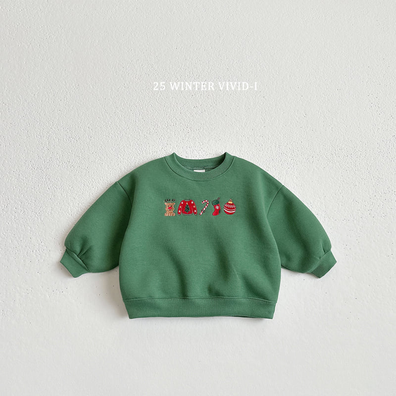 Vivid I - Korean Children Fashion - #Kfashion4kids - Christmas Mini Sweatshirt - 6