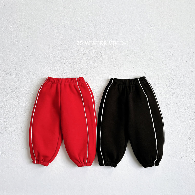 Vivid I - Korean Children Fashion - #Kfashion4kids - Double Stripe Jogger Pants