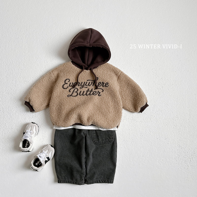 Vivid I - Korean Children Fashion - #Kfashion4kids - Shearling Hood Sweatshirt - 9