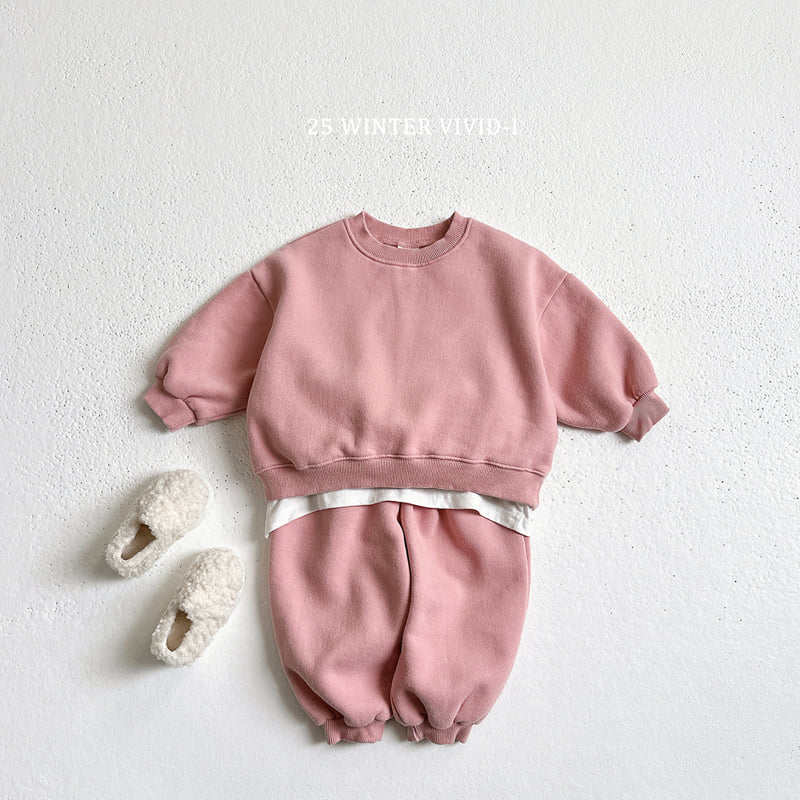 Vivid I - Korean Children Fashion - #Kfashion4kids - Double Thick Fleece Set - 7