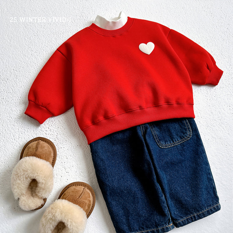 Vivid I - Korean Children Fashion - #Kfashion4kids - 3D Love Fleece Sweatshirt - 10
