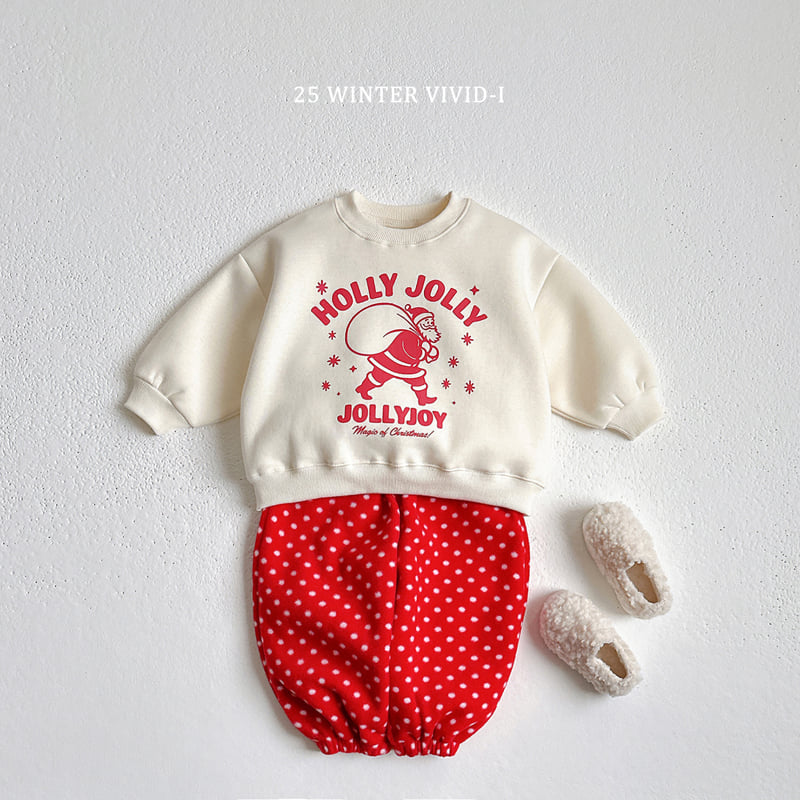Vivid I - Korean Children Fashion - #Kfashion4kids - Holly Jolly Santa Sweatshirt - 7
